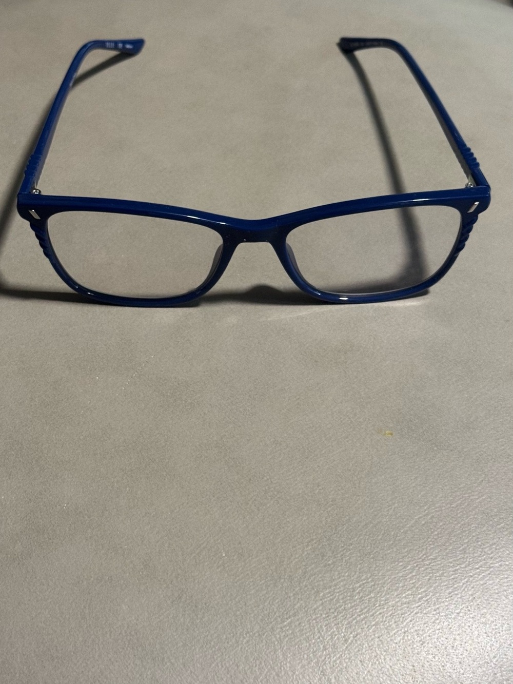 Elle Blue Rectangle Frame Glasses - Lightweight Fashion